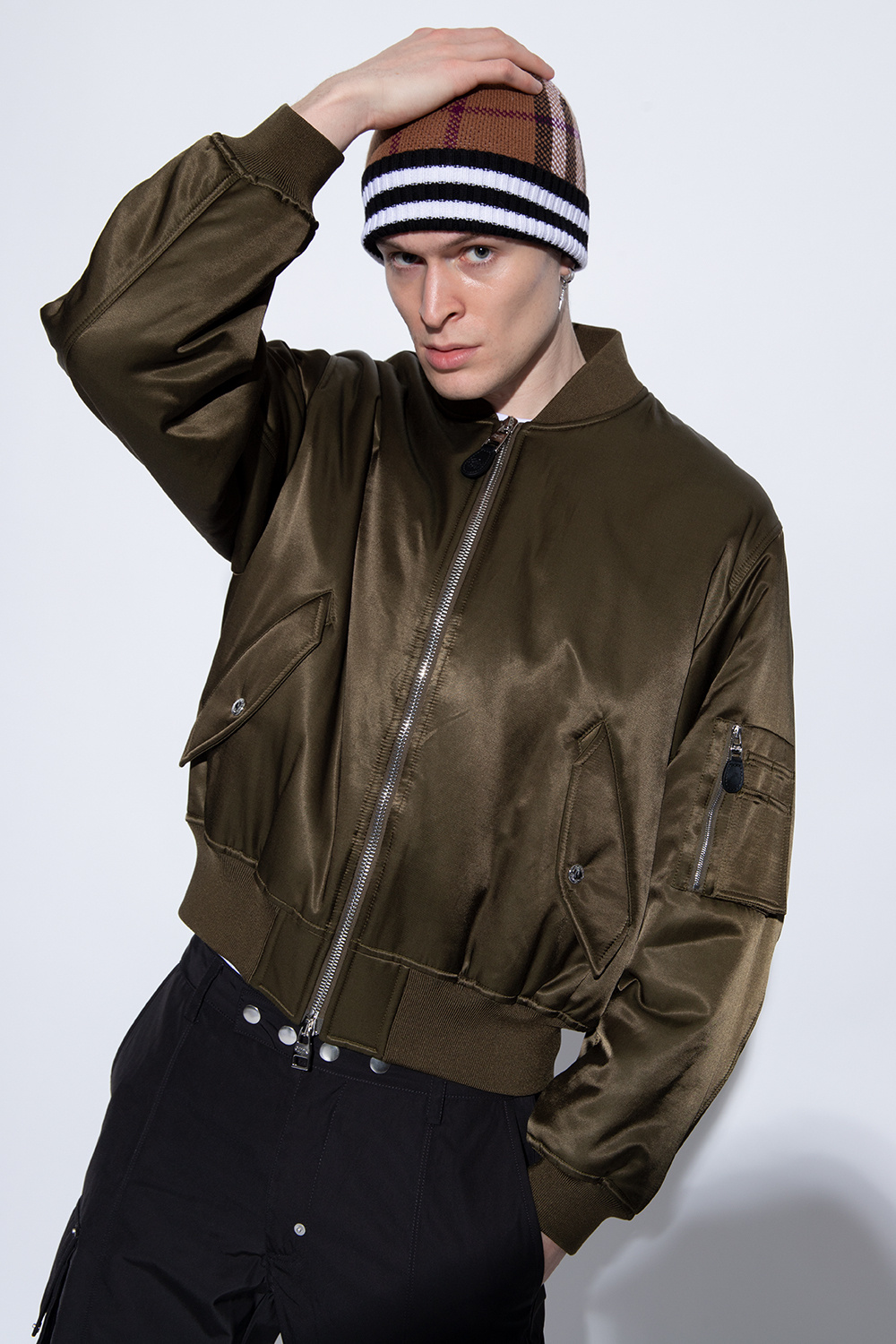 Burberry cashmere beanie discount